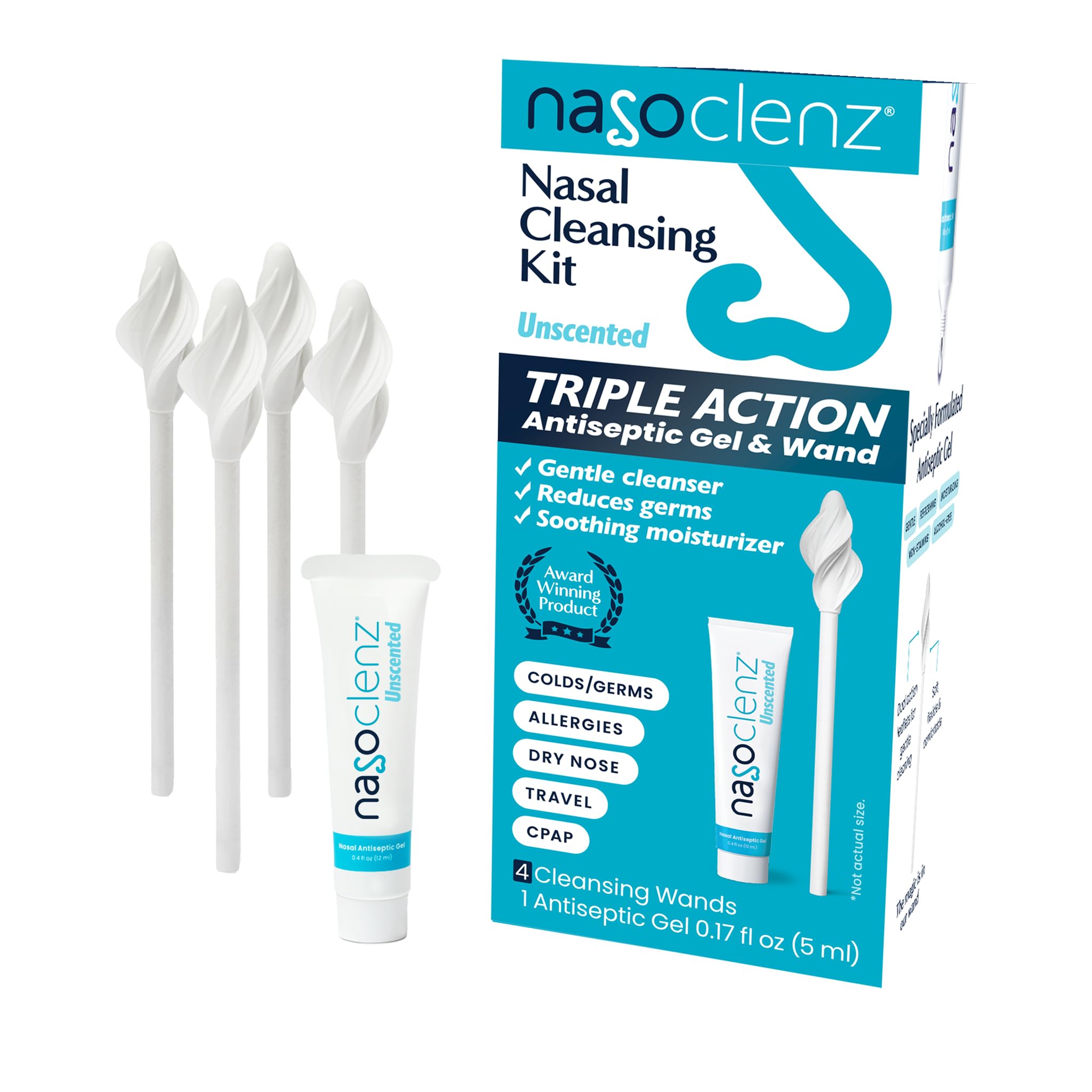 Amazon.com: NasoClenz Nasal Cleansing Kit – Gentle Wand & Nasal